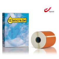 Dymo S0904980 étiquettes d'expédition bpost extra larges (marque 123encre) - orange 653335