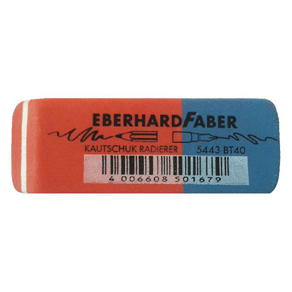 Eberhard Faber gomme - rouge/bleu EF-585443 035191 - 1