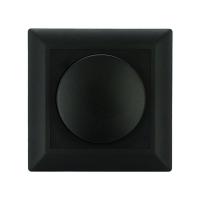 EcoDim bouton gradateur avec plaque centrale et cadre - noir ED-10002B LEC00063