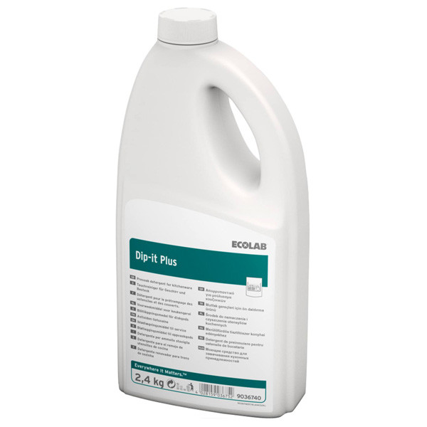 Ecolab Dip-It Plus produit de lavage professionnel pour ustensiles de cuisine (2400 grammes)  SEC00013 - 1