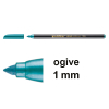 Edding 1200 feutre de coloriage (1 mm - ogive) - vert métallisé 239338 - 1