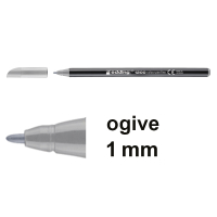 Edding 1200 feutre de coloriage (1 mm ogive) - gris argenté 4-1200026 239385