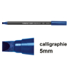 Edding 1255 feutre calligraphie (5 mm) - bleu acier