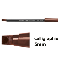 Edding 1255 feutre calligraphie (5 mm) - marron foncé 4-125550-018 239165
