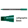 Edding 1255 feutre calligraphie (5 mm) - vert bouteille