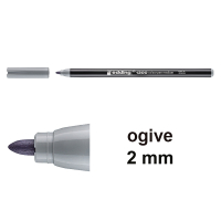 Edding 1300 feutre de coloriage (2 mm - ogive) - gris argenté 4-1300026 239023