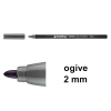 Edding 1300 feutre de coloriage (2 mm - ogive) - gris brun