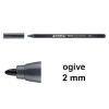 Edding 1300 feutre de coloriage (2 mm - ogive) - gris foncé