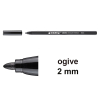 Edding 1300 feutre de coloriage (2 mm - ogive) - noir