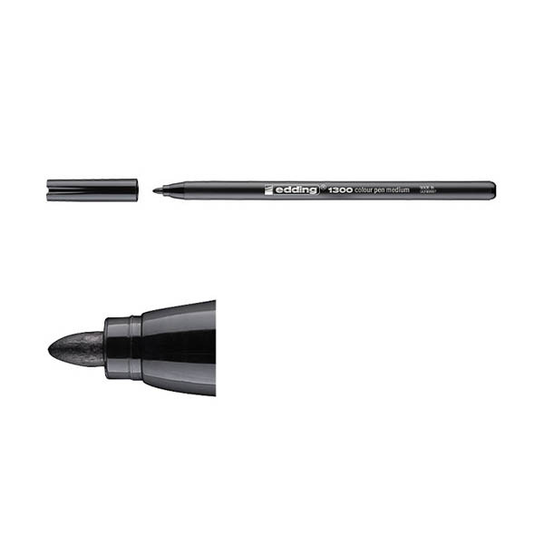 Edding 1300 feutre de coloriage (2 mm - ogive) - noir 4-1300001 239000 - 2