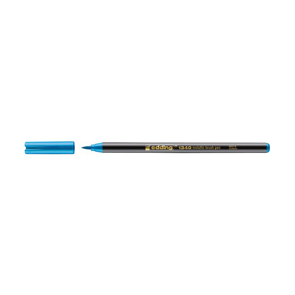 Edding 1340 feutre pinceau - bleu métallisé 4-1340073 239413 - 1