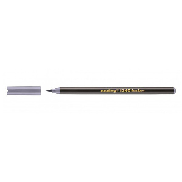 Edding 1340 feutre pointe pinceau - gris argent 4-1340026 239395 - 1