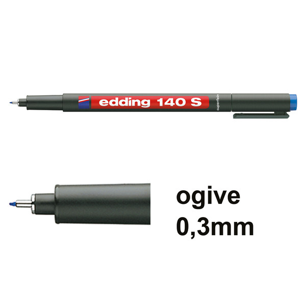 Edding 140S marqueur permanent (0,3 mm ogive) - bleu 4-140003 200674 - 1