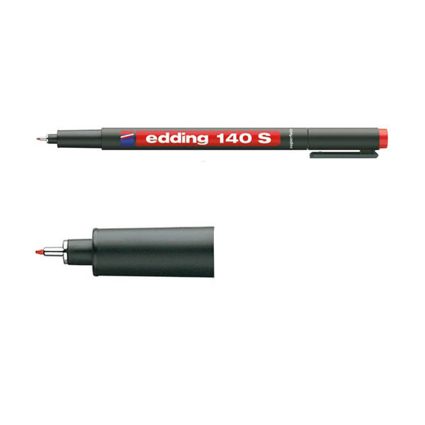 Edding 140S marqueur permanent (0,3 mm ogive) - rouge 4-140002 200672 - 2