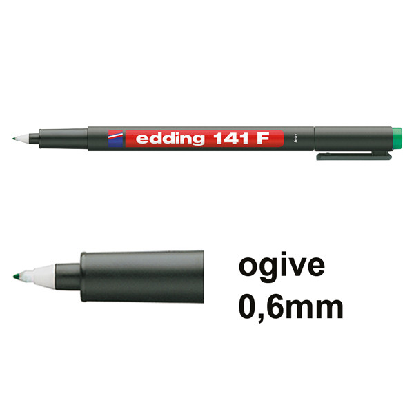 Edding 141F marqueur permanent (0,6 mm ogive) - vert 4-141004 200684 - 1
