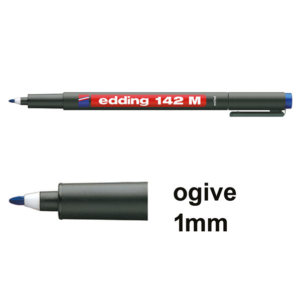 Edding 142M marqueur permanent (1 mm ogive) - bleu 4-142003 200690 - 1