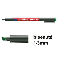 Edding 143B marqueur permanent (1 - 3 mm biseautée) - vert 4-143004 200700