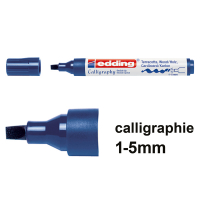 Edding 1455 marqueur calligraphie (1 - 5 mm) - bleu acier 4-1455017 239169
