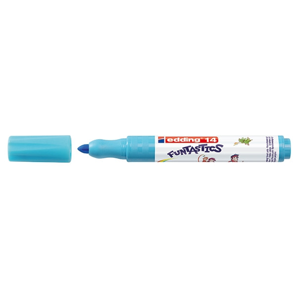 Edding 14 Funtastics feutre large (3 mm - ogive) - bleu clair 4-14010 239259 - 1