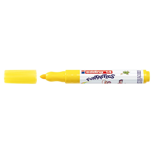 Edding 14 Funtastics feutre large (3 mm - ogive) - jaune 4-14005 239254 - 1