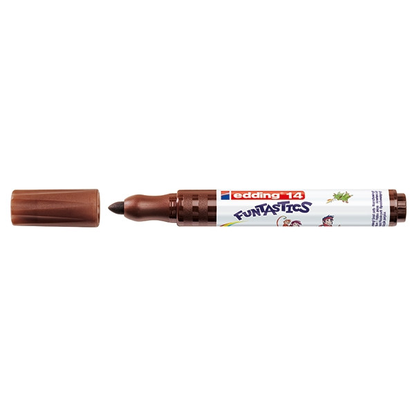 Edding 14 Funtastics feutre large (3 mm - ogive) - marron 4-14007 239256 - 1