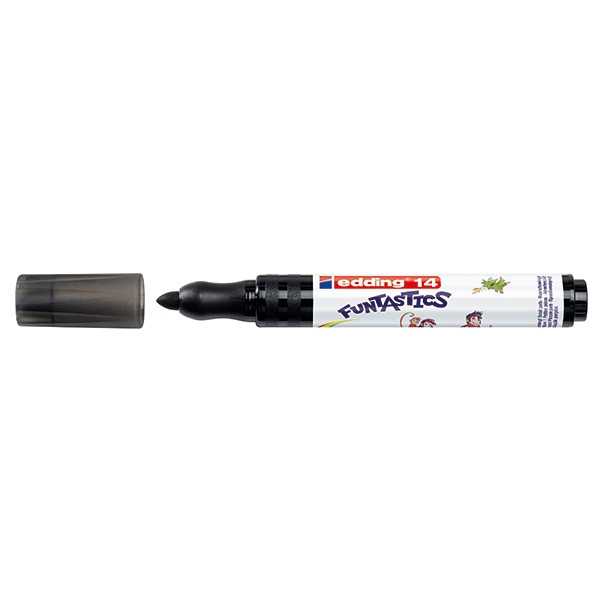 Edding 14 Funtastics feutre large (3 mm - ogive) - noir 4-14001 239250 - 1