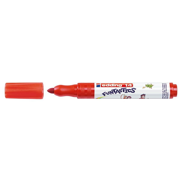 Edding 14 Funtastics feutre large (3 mm - ogive) - rouge 4-14002 239251 - 1