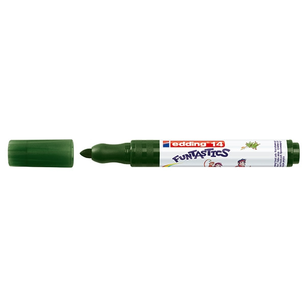 Edding 14 Funtastics feutre large (3 mm - ogive) - vert olive 4-14015 239264 - 1