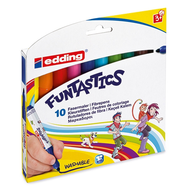 Edding 14 Funtastics feutres de coloriage 10 pièces (3 mm - ogive) 4-14-10 239268 - 1