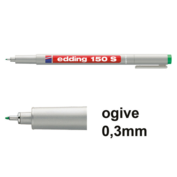 Edding 150S marqueur non permanent (0,3 mm ogive) - vert 4-150004 200708 - 1