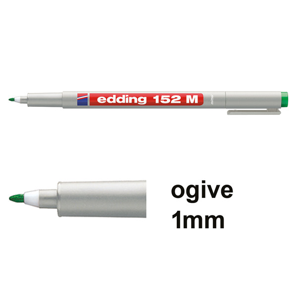 Edding 152M marqueur non permanent (1 mm ogive) - vert 4-152004 200872 - 1
