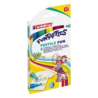 Edding 17 Funtastics marqueurs pour textiles pour enfants 5 couleurs (2 - 6 mm ogive) 4-17-5 239342