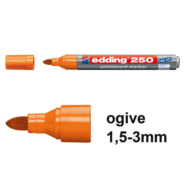 Edding 250 marqueur pour tableau blanc (1,5 - 3 mm ogive) - orange 4-250006 200840 - 1