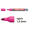 Edding 250 marqueur pour tableau blanc (1,5 - 3 mm ogive) - rose