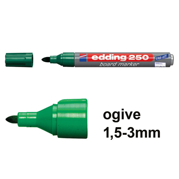 Edding 250 marqueur pour tableau blanc (1,5 - 3 mm ogive) - vert 4-250004 200538 - 1
