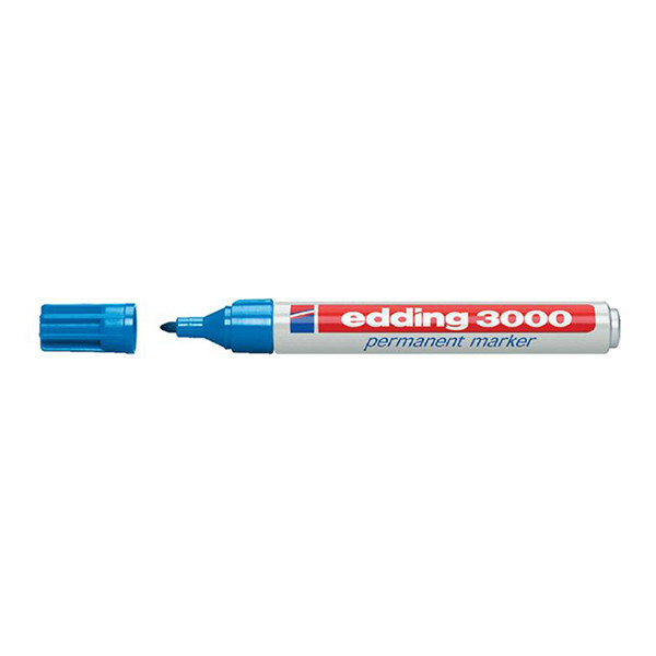 Edding 3000 marqueur permanent (1,5 - 3 mm ogive) - bleu clair 4-3000010 200788 - 1