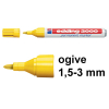 Edding 3000 marqueur permanent (1,5 - 3 mm ogive) - jaune