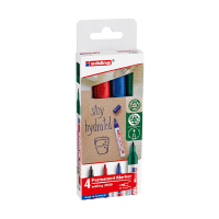 Edding 3000 marqueur permanent assortiment 4 pièces 232633