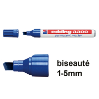 Edding 3300 marqueur permanent (1 - 5 mm biseautée) - bleu 4-3300003 200816