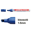 Edding 3300 marqueur permanent (1 - 5 mm biseautée) - bleu 4-3300003 200816 - 1