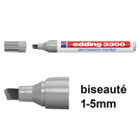 Edding 3300 marqueur permanent (1 - 5 mm biseautée) - gris 4-3300012 200824