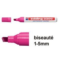 Edding 3300 marqueur permanent (1 - 5 mm biseautée) - rose 4-3300009 200822