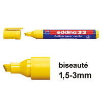 Edding 33 marqueur papier brillant (1 - 5 mm biseautée) - jaune 4-33005 239216