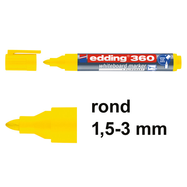 Edding 360 marqueur pour tableau blanc (1,5 - 3 mm) - jaune 4-360005 240538 - 1