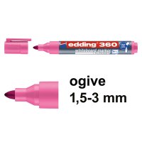 Edding 360 marqueur pour tableau blanc (1,5 - 3 mm) - rose 4-360009 240542