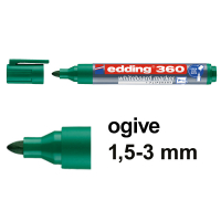 Edding 360 marqueur pour tableau blanc (1,5 - 3 mm) - vert 4-360004 240537