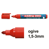 Edding 380 marqueur pour chevalet (1,5 - 3 mm ogive) - rouge
