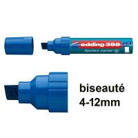 Edding 388 marqueur pour chevalet (4 - 12 mm biseauté) - bleu 4-388003 200948