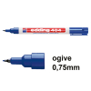 Edding 404 marqueur permanent (0,75 mm - ogive) - bleu