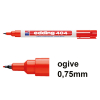 Edding 404 marqueur permanent (0,75 mm - ogive) - rouge